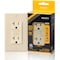 Faith Self-Test 20A TR GFCI Outlet Receptacle w/ Wall Plate, Ivory, PK 10 GLS-20ATR-IV-10 - alternate 2